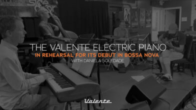 The Valente Electric Piano in rehearsal for its debut in Bossa Nova with Daniela Soledade